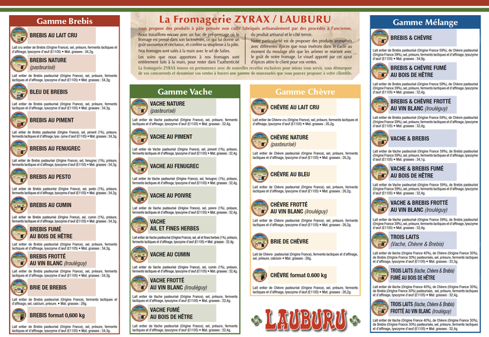 Fromagerie Lauburu - Zyrax-gamme produits-www.luxfood-shop.fr